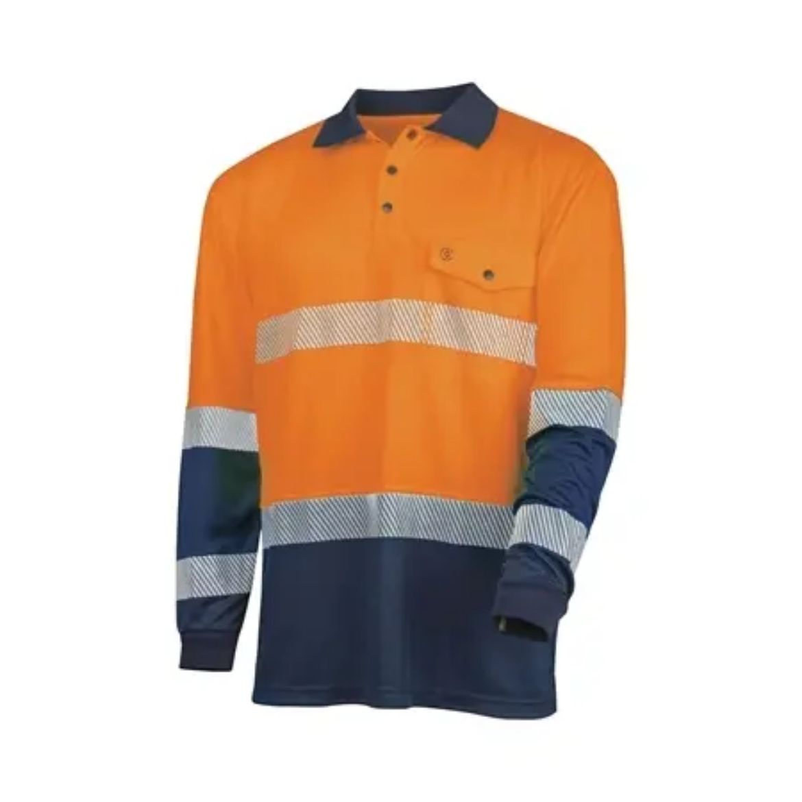 Picture of Tru Workwear, L/S Two Tone Hi-Vis Polo Shirt